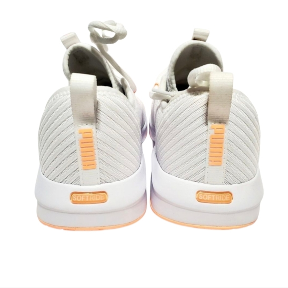 PUMA Softride Finesse Sport Sneakers White Fizzy Melon Size 10 - Picture 9 of 16